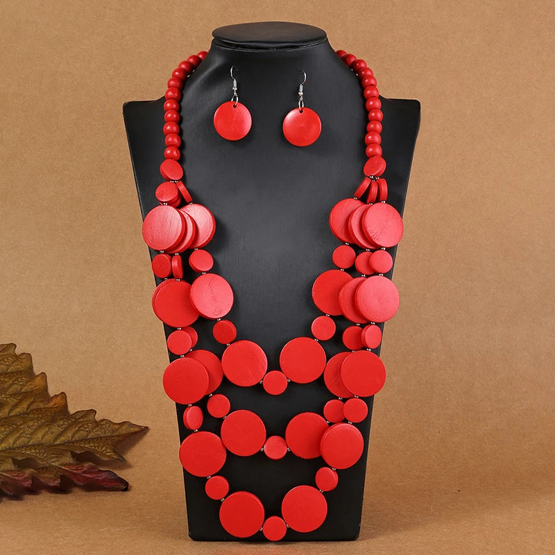 Nairobi Nights Set (necklace and earrings set) - 6 colors - hello baabs 