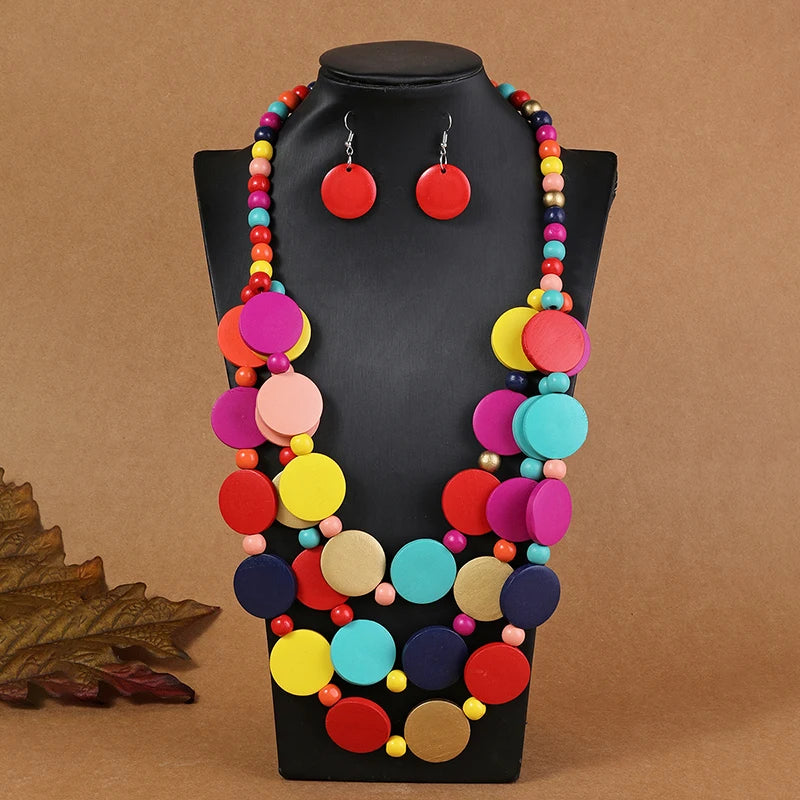 Nairobi Nights Set (necklace and earrings set) - 6 colors - hello baabs 