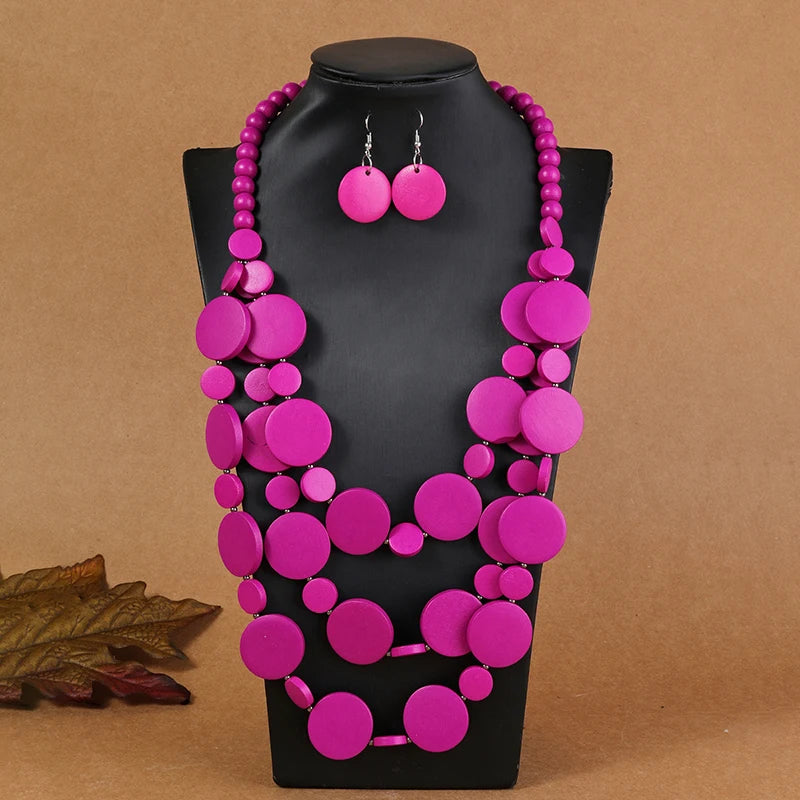 Nairobi Nights Set (necklace and earrings set) - 6 colors - hello baabs 