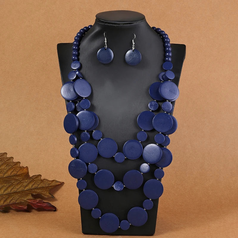 Nairobi Nights Set (necklace and earrings set) - 6 colors - hello baabs 