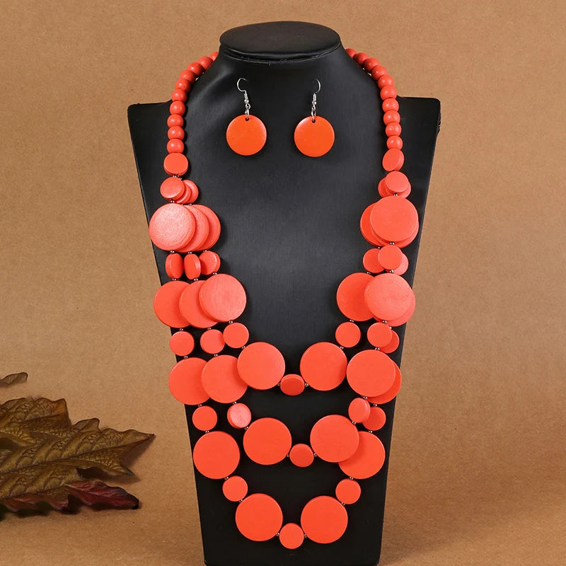 Nairobi Nights Set (necklace and earrings set) - 6 colors - hello baabs 