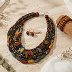 Nature’s Charm Multi-Layer Necklace & Earrings Set - 2 variants - Hello Baabs
