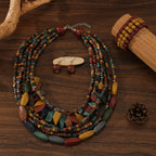Nature’s Charm Multi-Layer Necklace & Earrings Set - 2 variants - hello baabs 