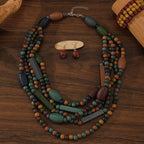 Nature’s Charm Multi-Layer Necklace & Earrings Set - 2 variants - hello baabs 