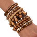 Nature’s Rhythm Stack 12pc Stretch Bracelet Set - Hello Baabs LLC 