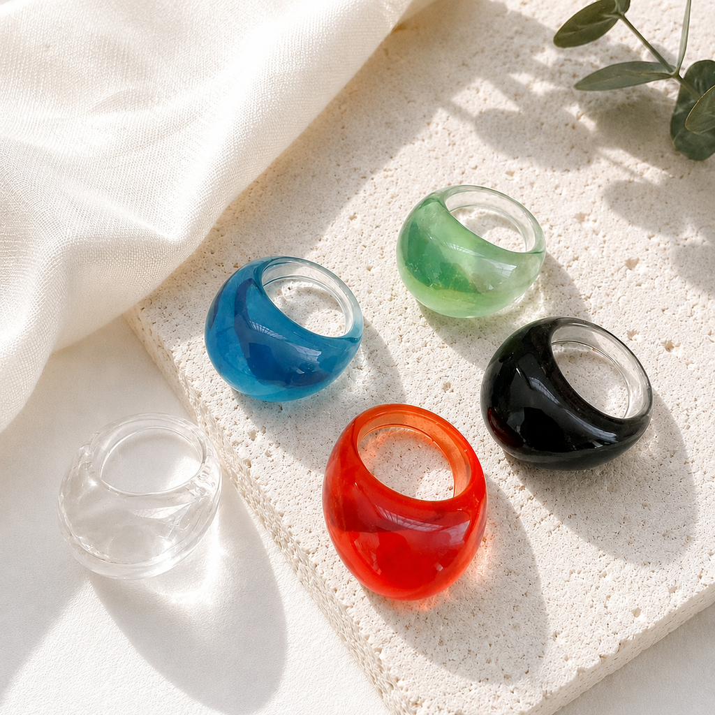 NeoGlow Rings (size 7.5) - 5 colors - Hello Baabs