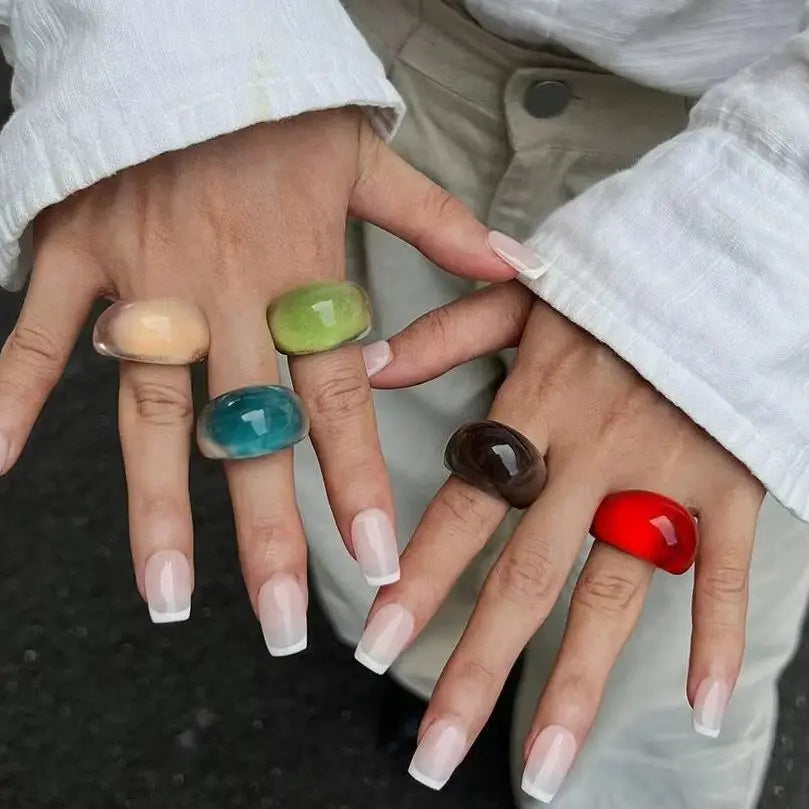 NeoGlow Rings (size 7.5) - 5 colors - Hello Baabs LLC 