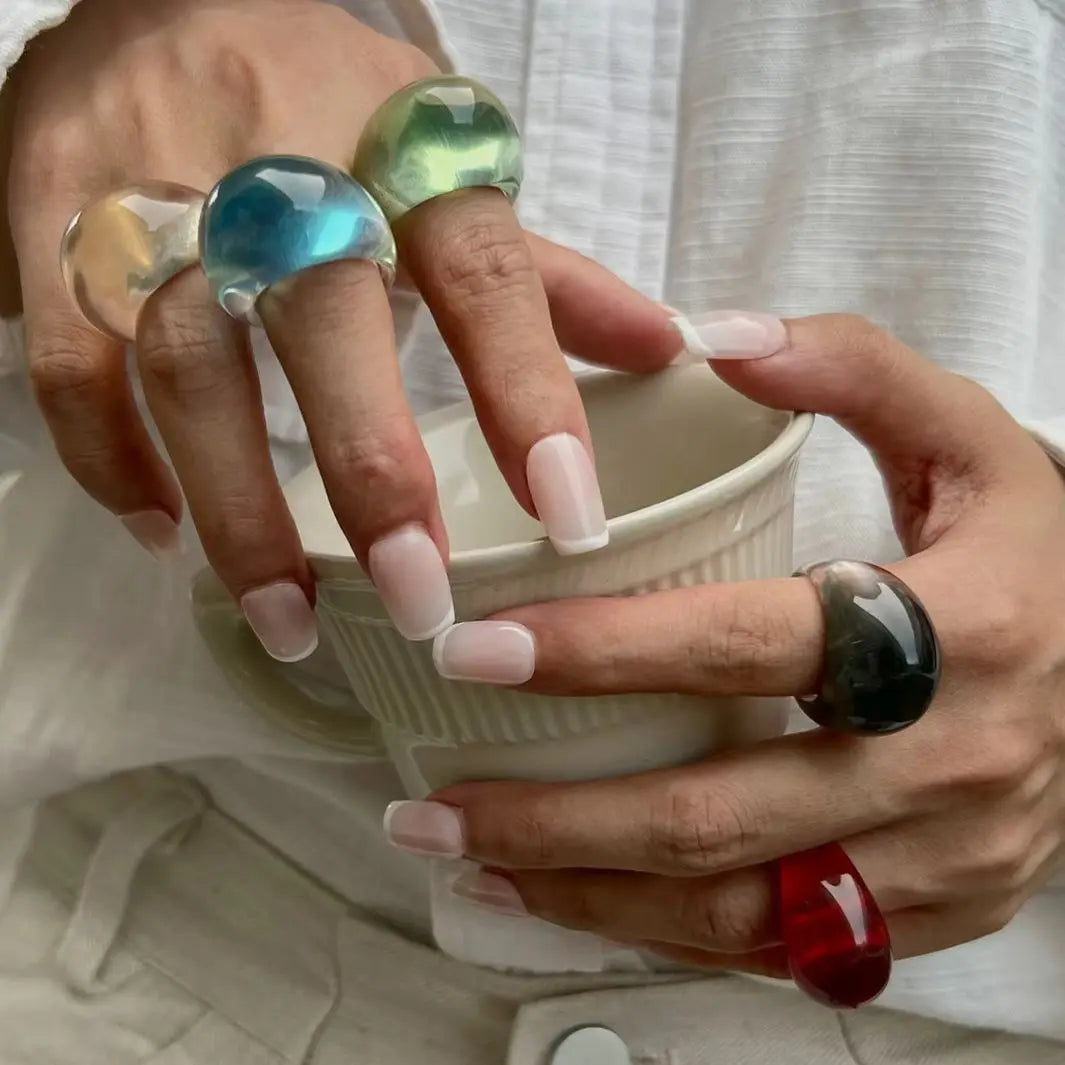 NeoGlow Rings (size 7.5) - 5 colors - Hello Baabs LLC 