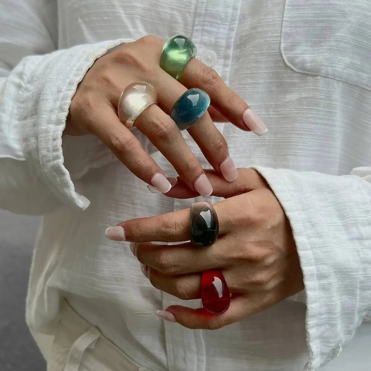 NeoGlow Rings (size 7.5) - 5 colors - Hello Baabs LLC 