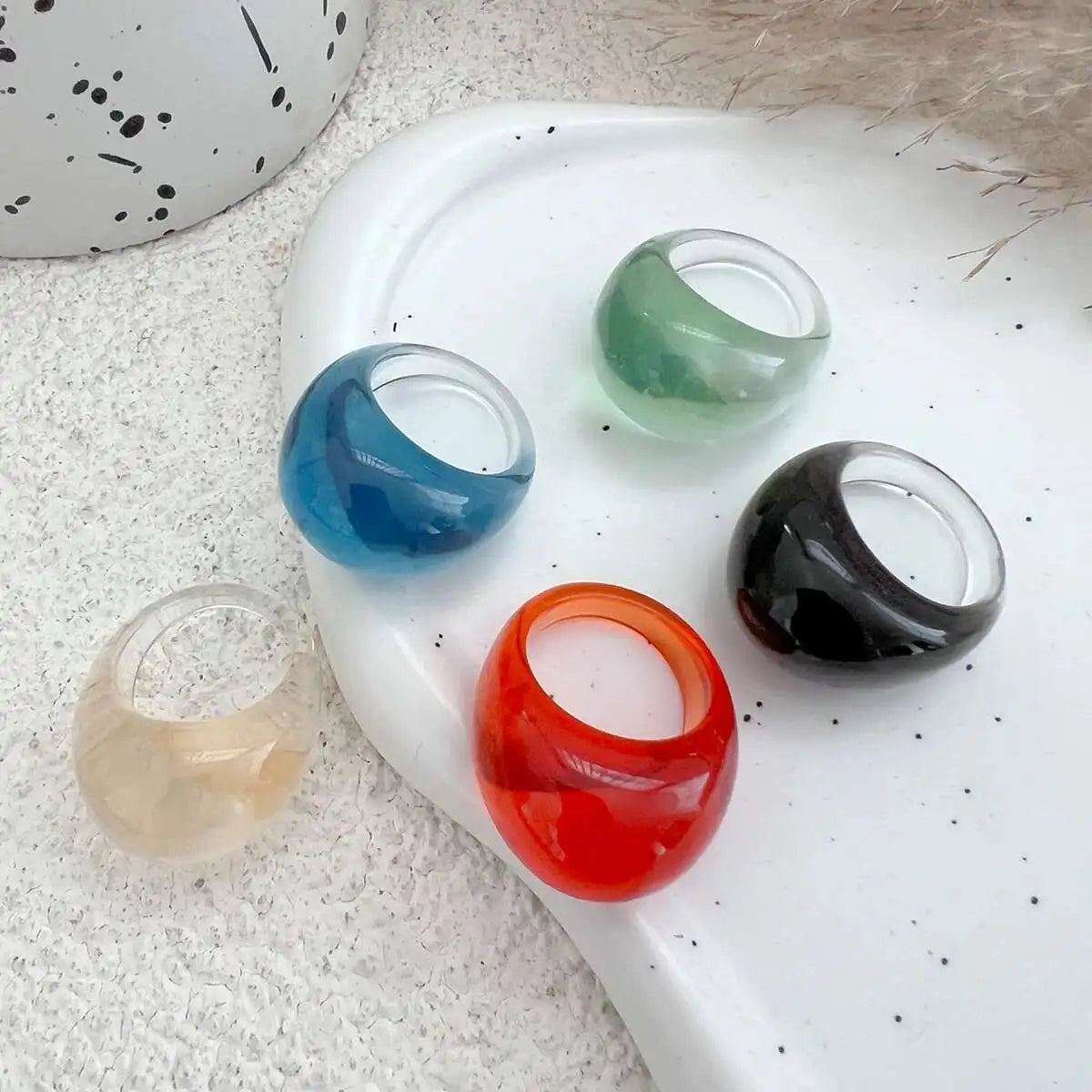 NeoGlow Rings (size 7.5) - 5 colors - Hello Baabs LLC 