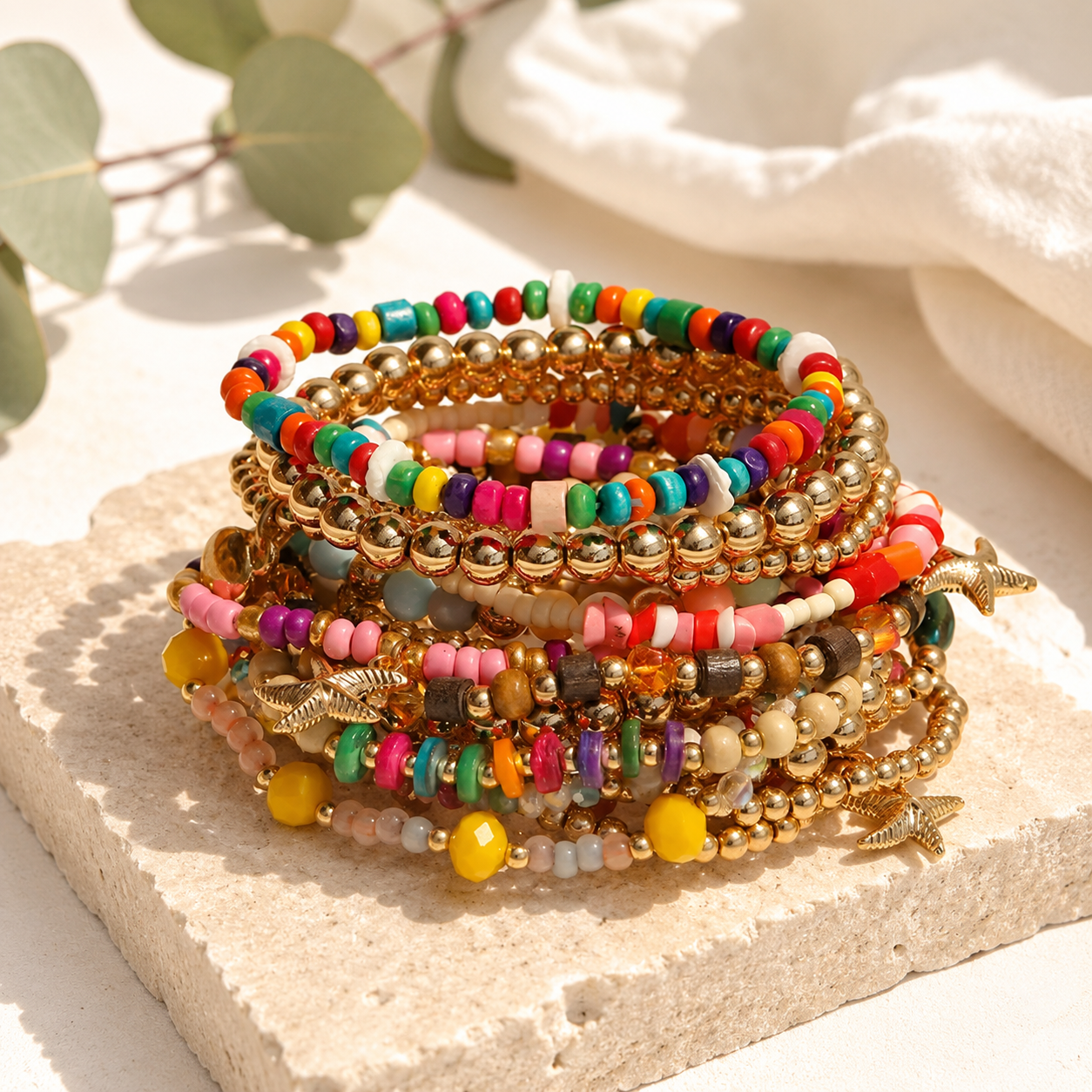 Nomad Waves 18pc Bracelet Set - Hello Baabs