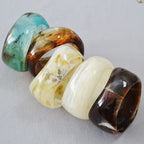 Obsidian Wave Bangle SMALL (2.48" diameter) - 5 colors - Hello Baabs LLC 