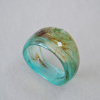 Obsidian Wave Bangle SMALL (2.48" diameter) - 5 colors - Hello Baabs LLC 