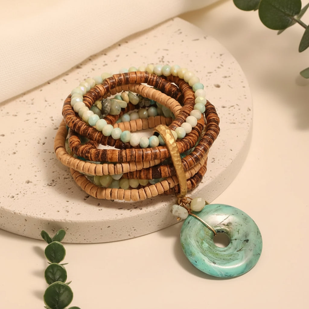 Ocean Market Stack Bracelet - Hello Baabs