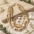 Ocean Muse Layered Necklace & Earrings Set - 2 colors - Hello Baabs