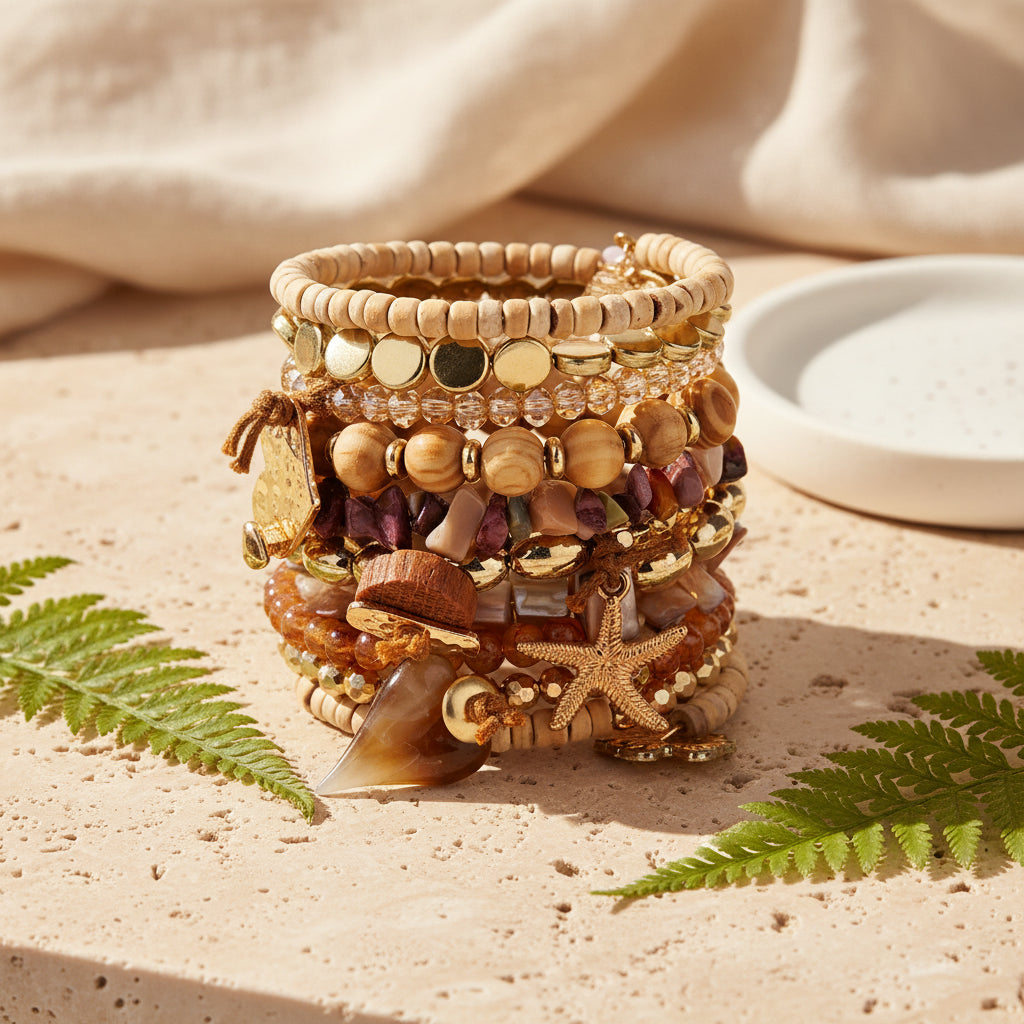 Ocean Star Bracelet Stack - Hello Baabs