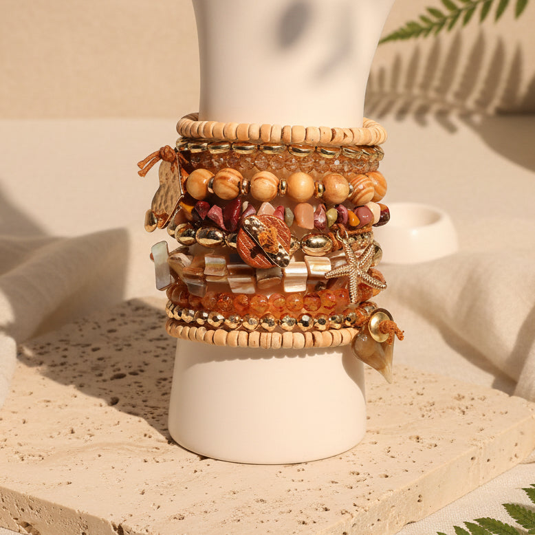 Ocean Star Bracelet Stack - Hello Baabs