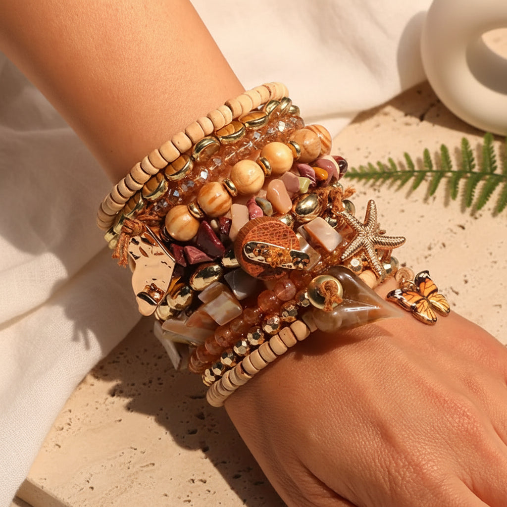 Ocean Star Bracelet Stack - Hello Baabs