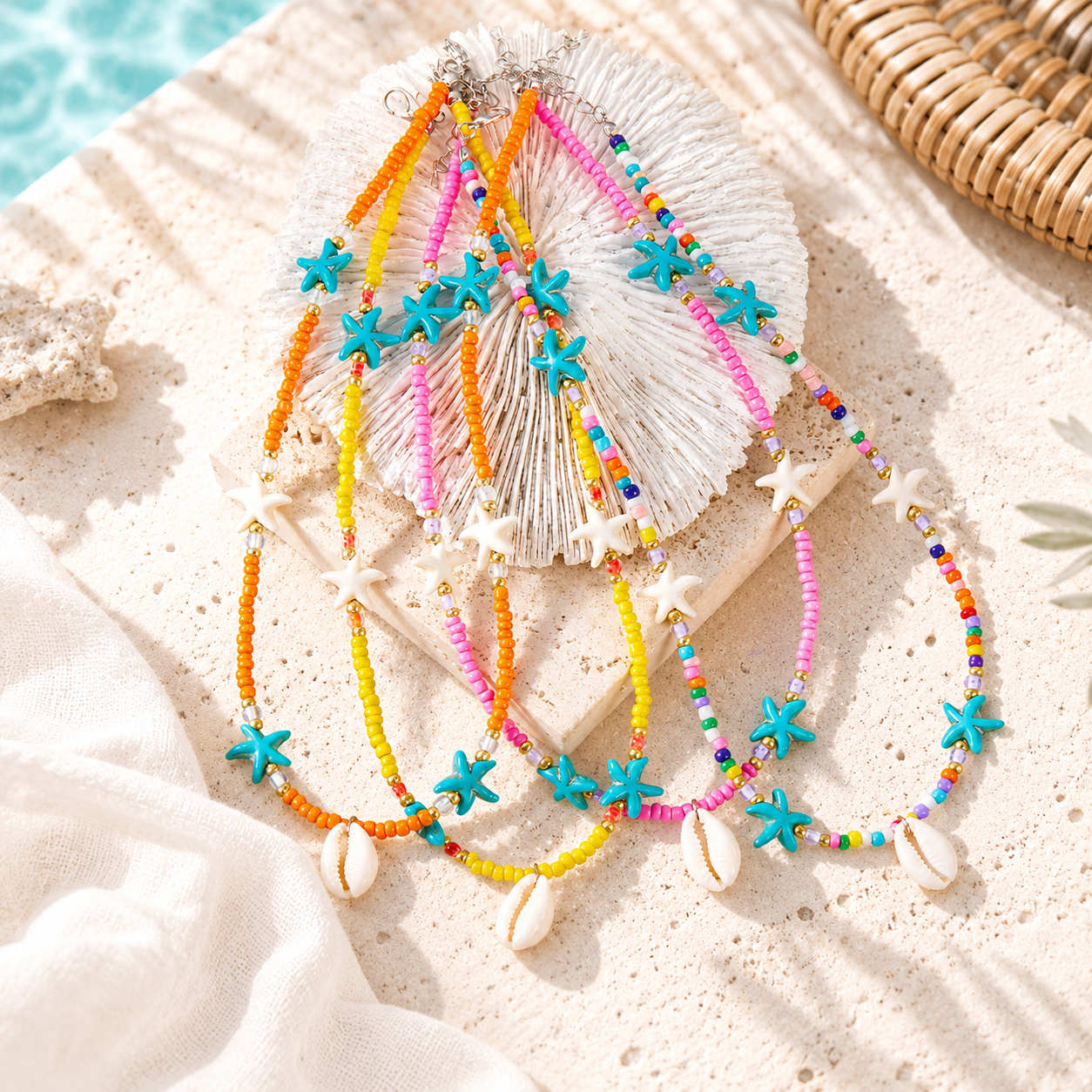 Ocean Whimsy Necklace - 4 colors - Hello Baabs