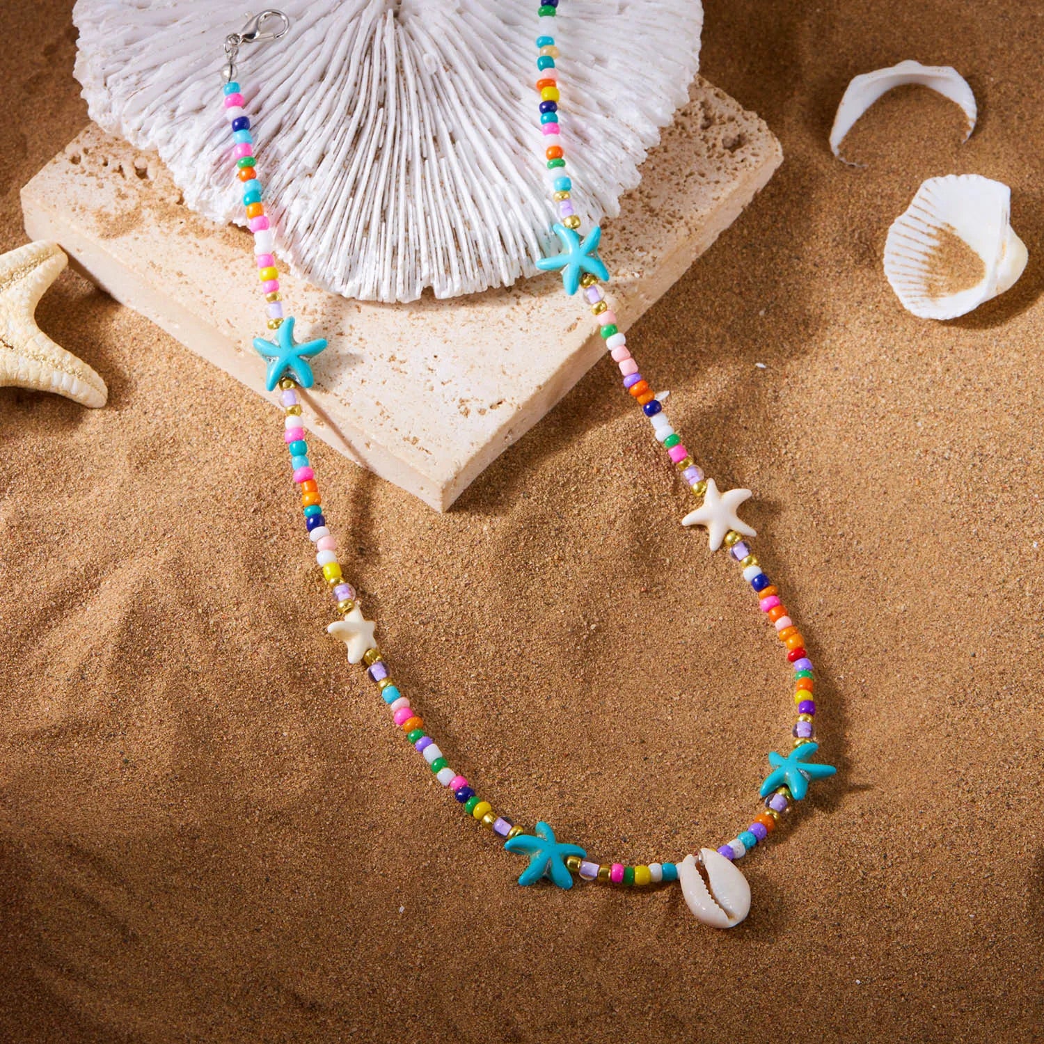 Ocean Whimsy Necklace - 4 colors - Hello Baabs LLC 