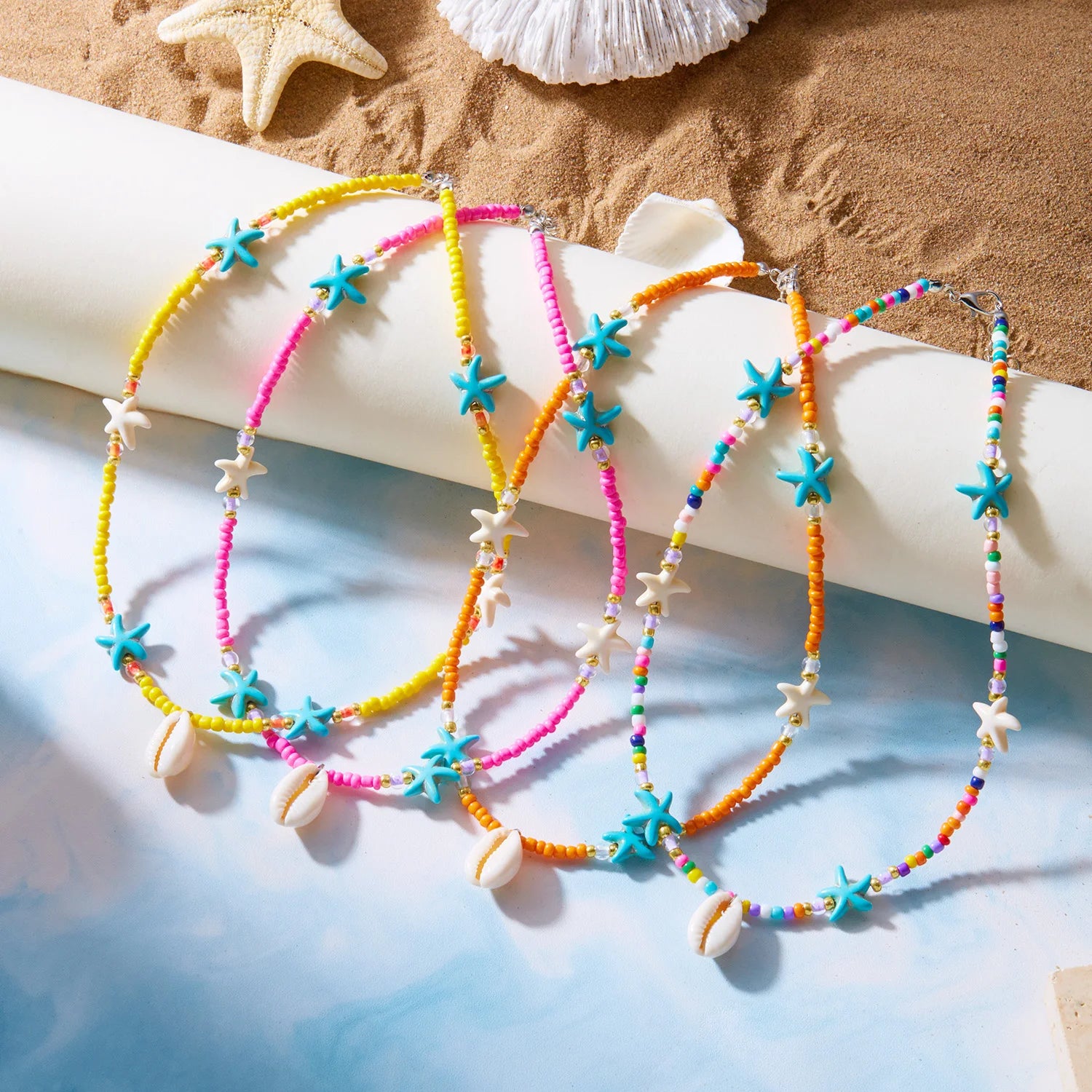 Ocean Whimsy Necklace - 4 colors - Hello Baabs LLC 