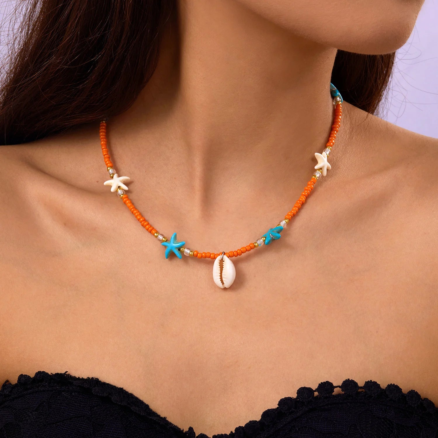 Ocean Whimsy Necklace - 4 colors - Hello Baabs LLC 
