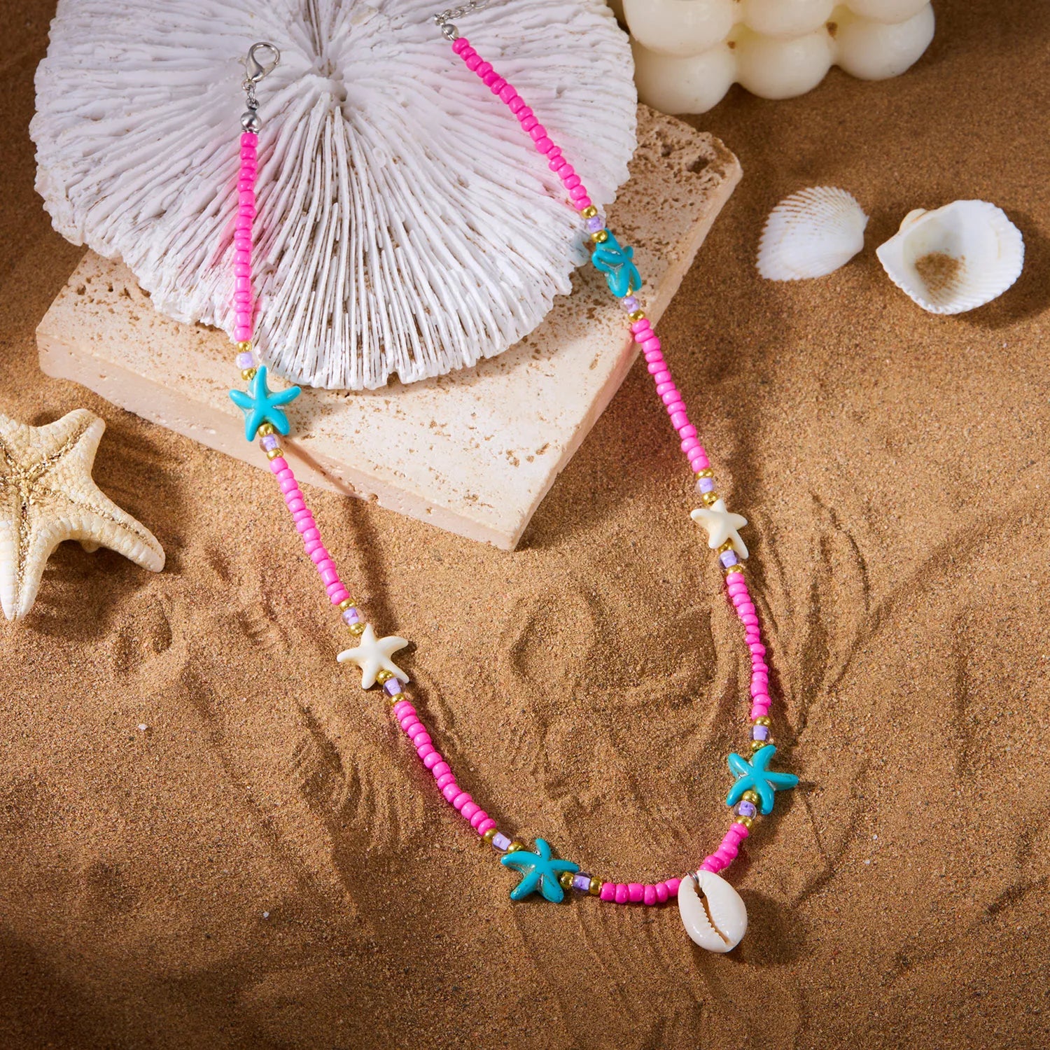 Ocean Whimsy Necklace - 4 colors - Hello Baabs LLC 