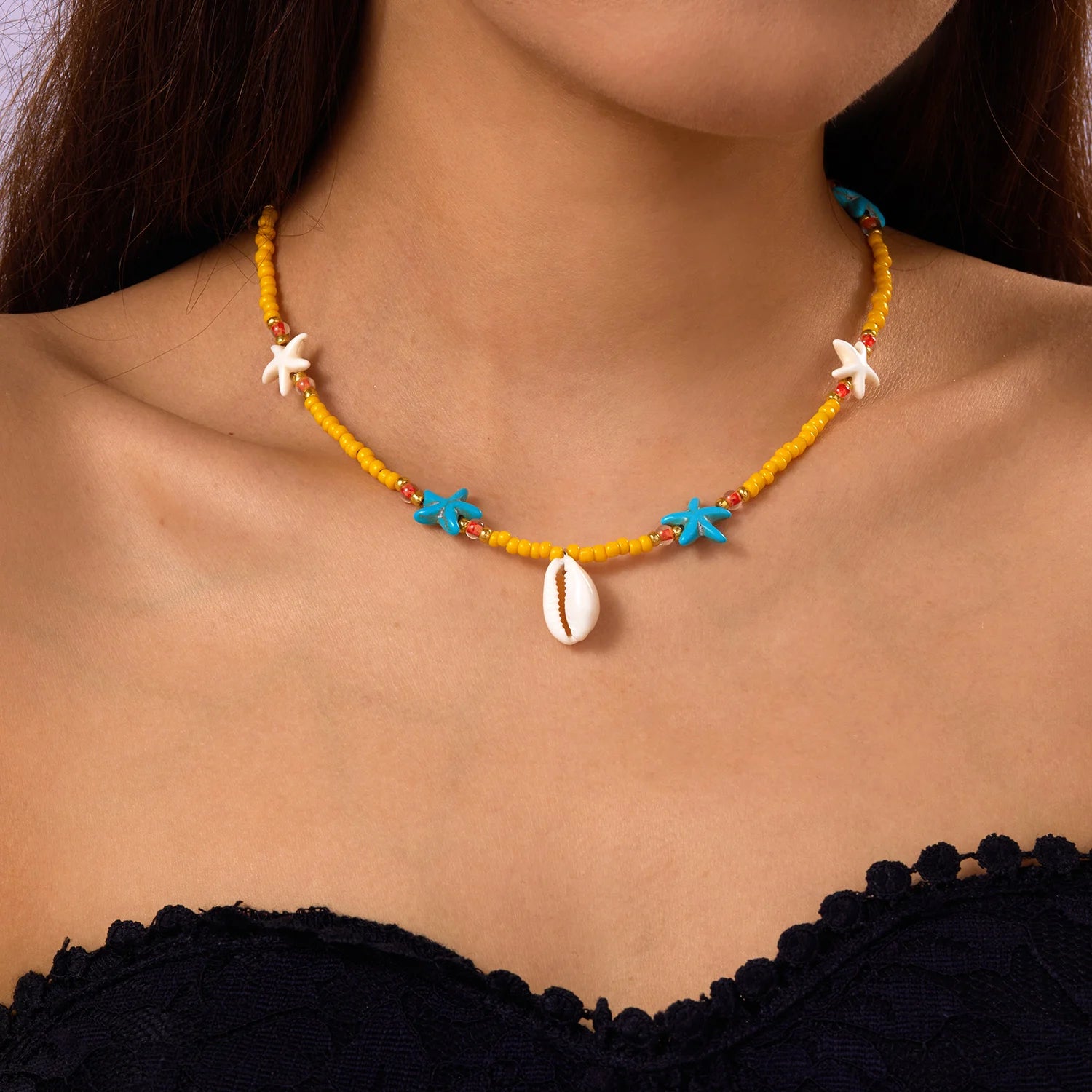 Ocean Whimsy Necklace - 4 colors - Hello Baabs LLC 