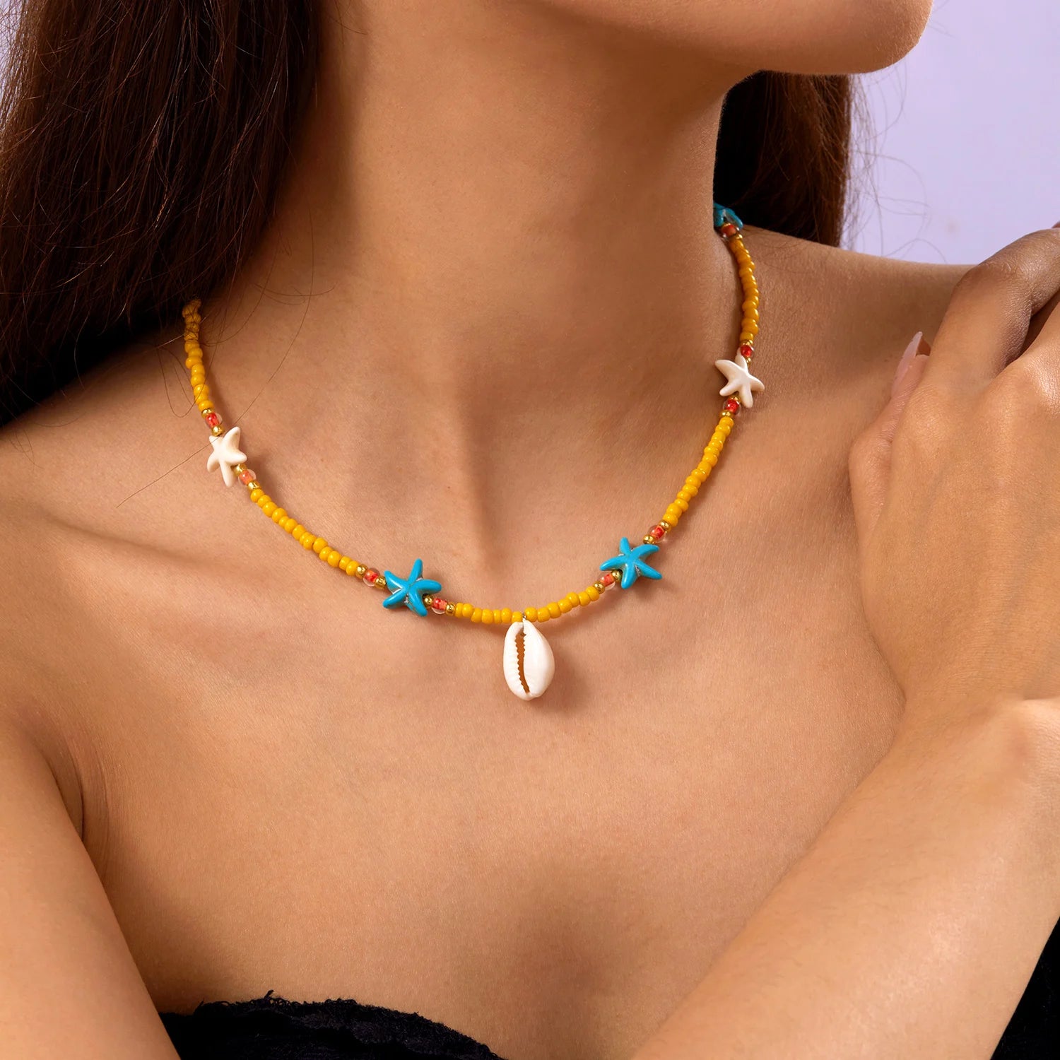 Ocean Whimsy Necklace - 4 colors - Hello Baabs LLC 