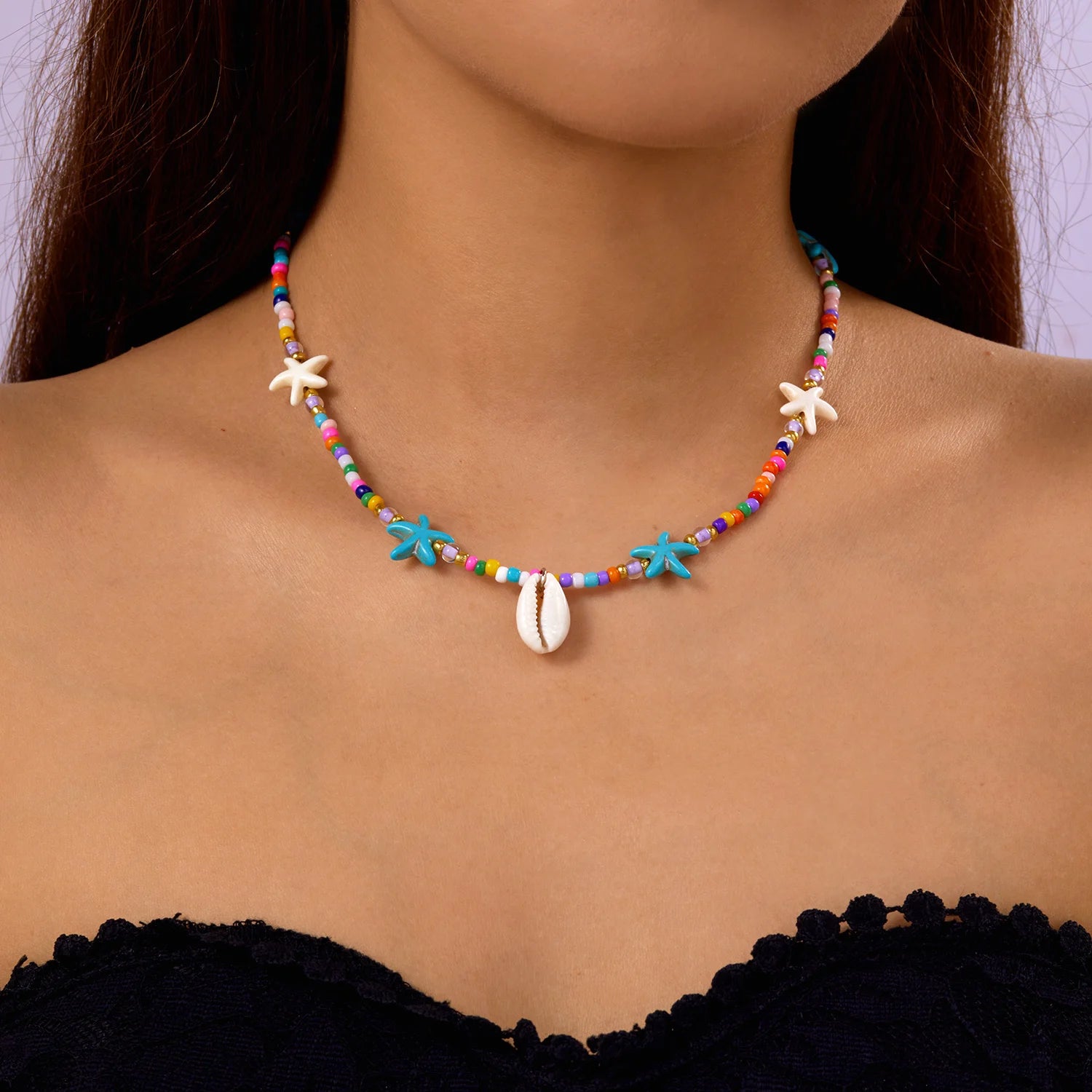 Ocean Whimsy Necklace - 4 colors - Hello Baabs LLC 