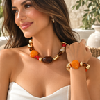 Offbeat Beauty Necklace and Bracelet Set - Hello Baabs