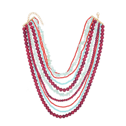 Opulence Unearthed Necklace Rose Pink Cyan