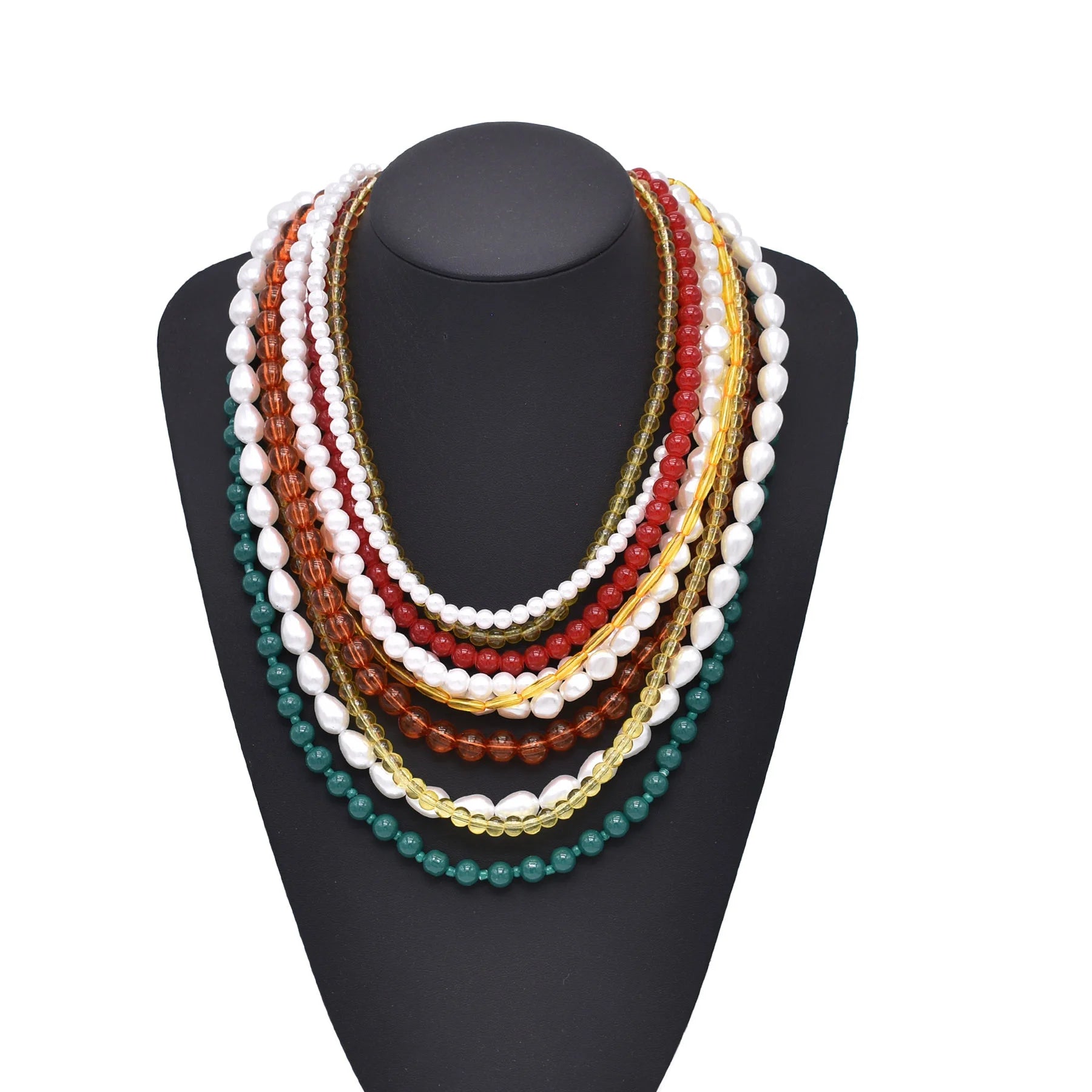 Opulence Unearthed Necklace White Yellow Green Red