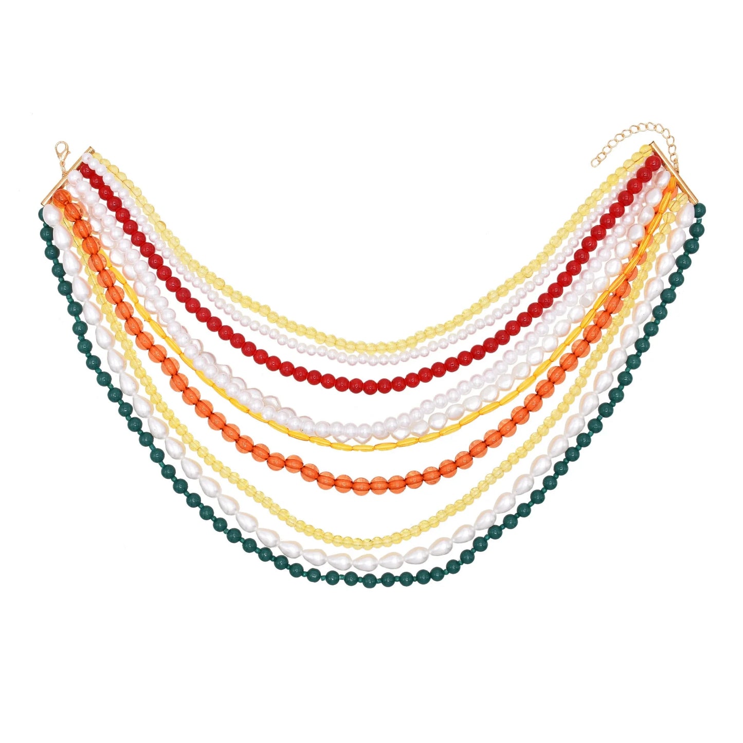 Opulence Unearthed Necklace White Yellow Green Red 3