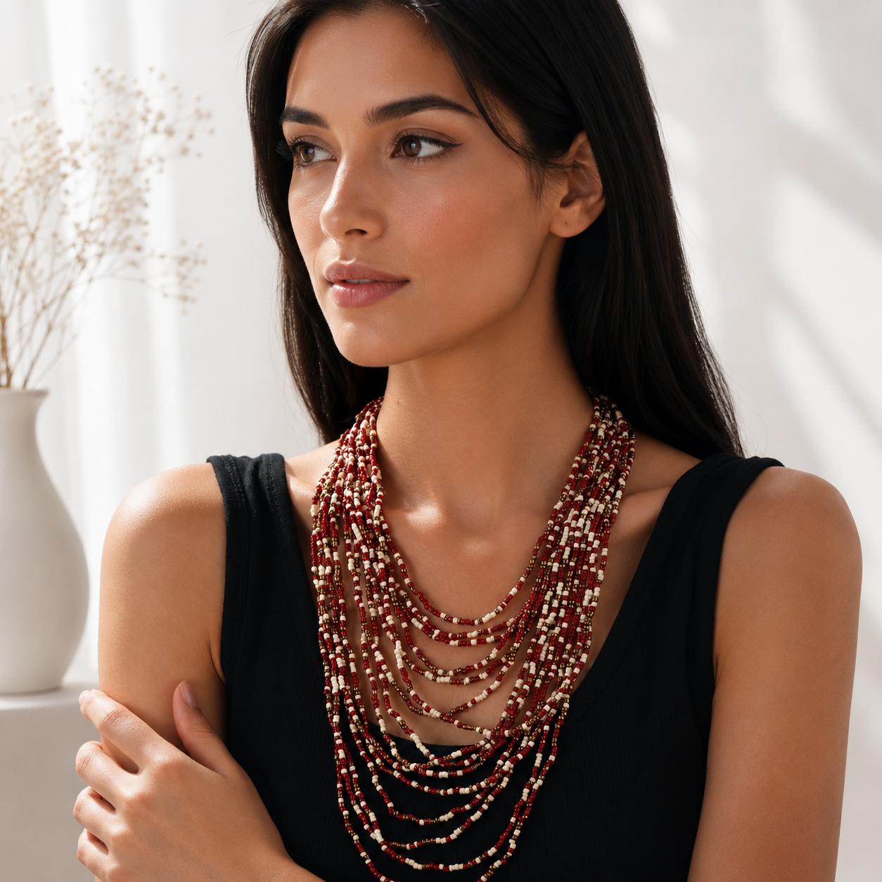Painted Horizon Necklace - 4 colors - Hello Baabs