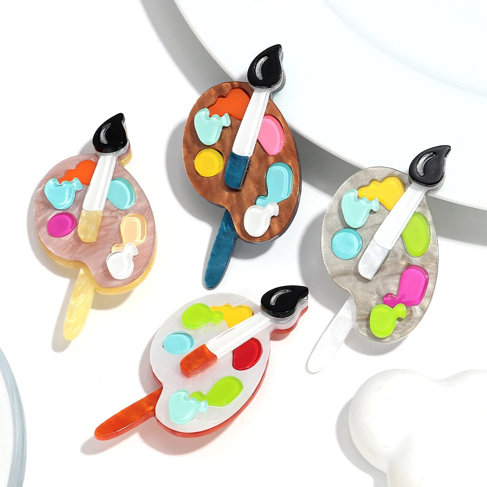 Palette Play Brooch - 4 colors - Hello Baabs LLC 