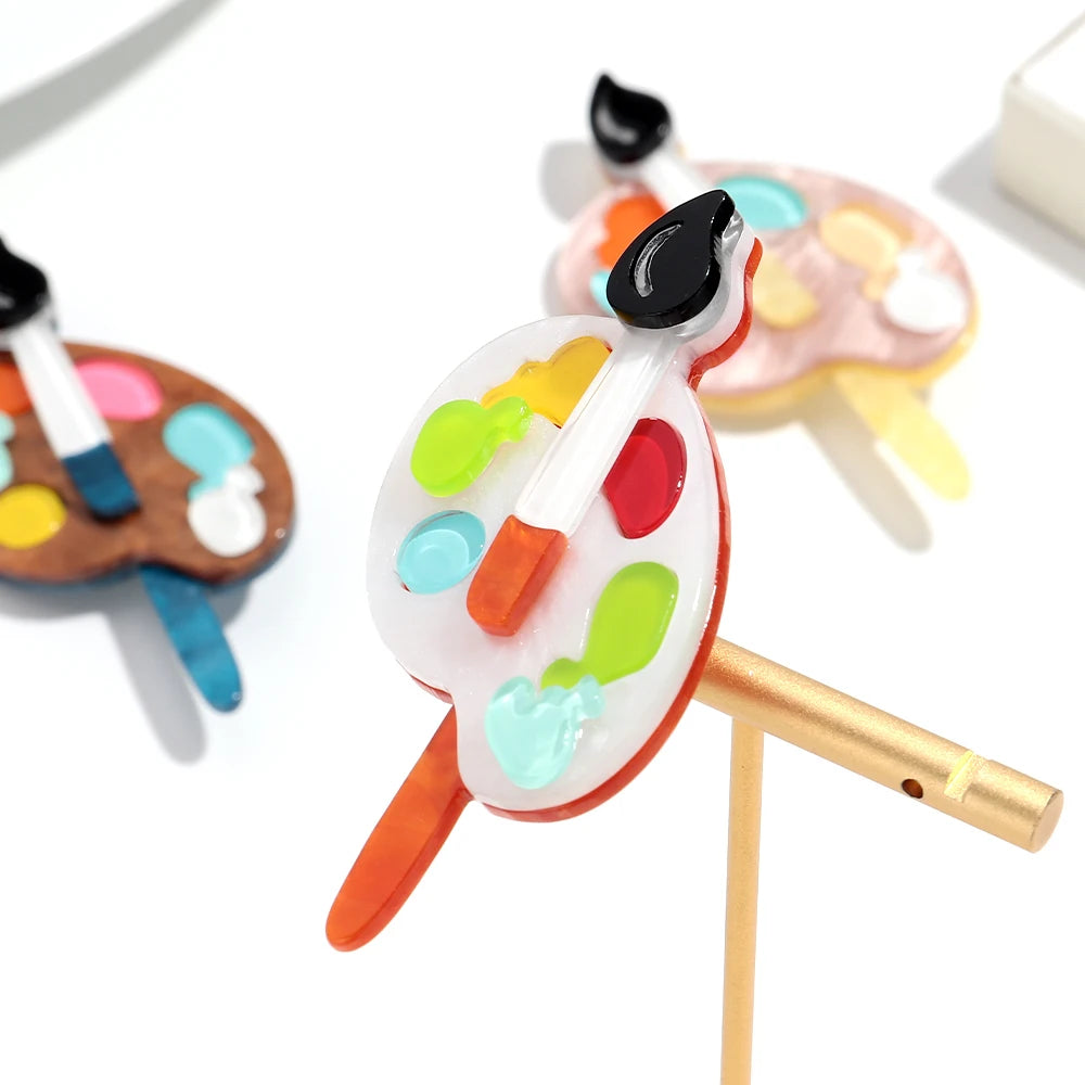 Palette Play Brooch - 4 colors - Hello Baabs LLC 