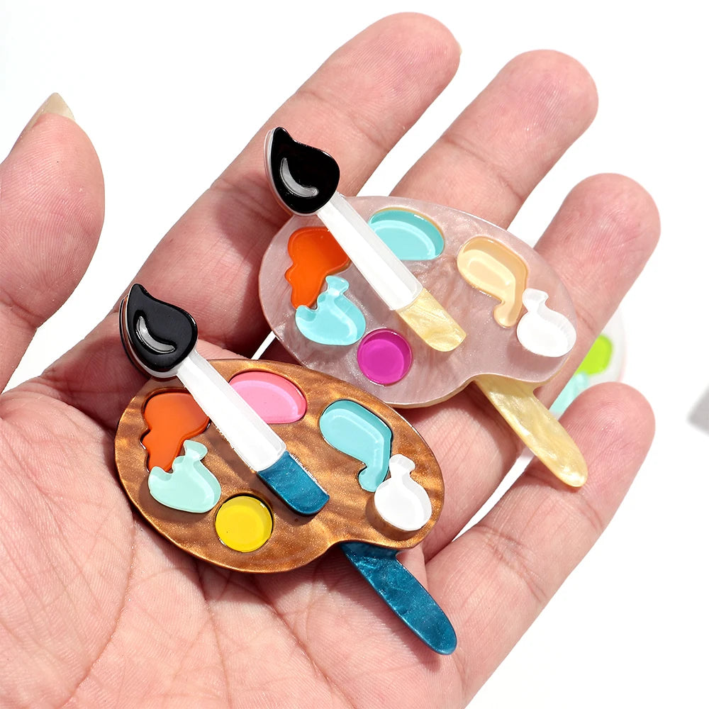 Palette Play Brooch - 4 colors - Hello Baabs LLC 