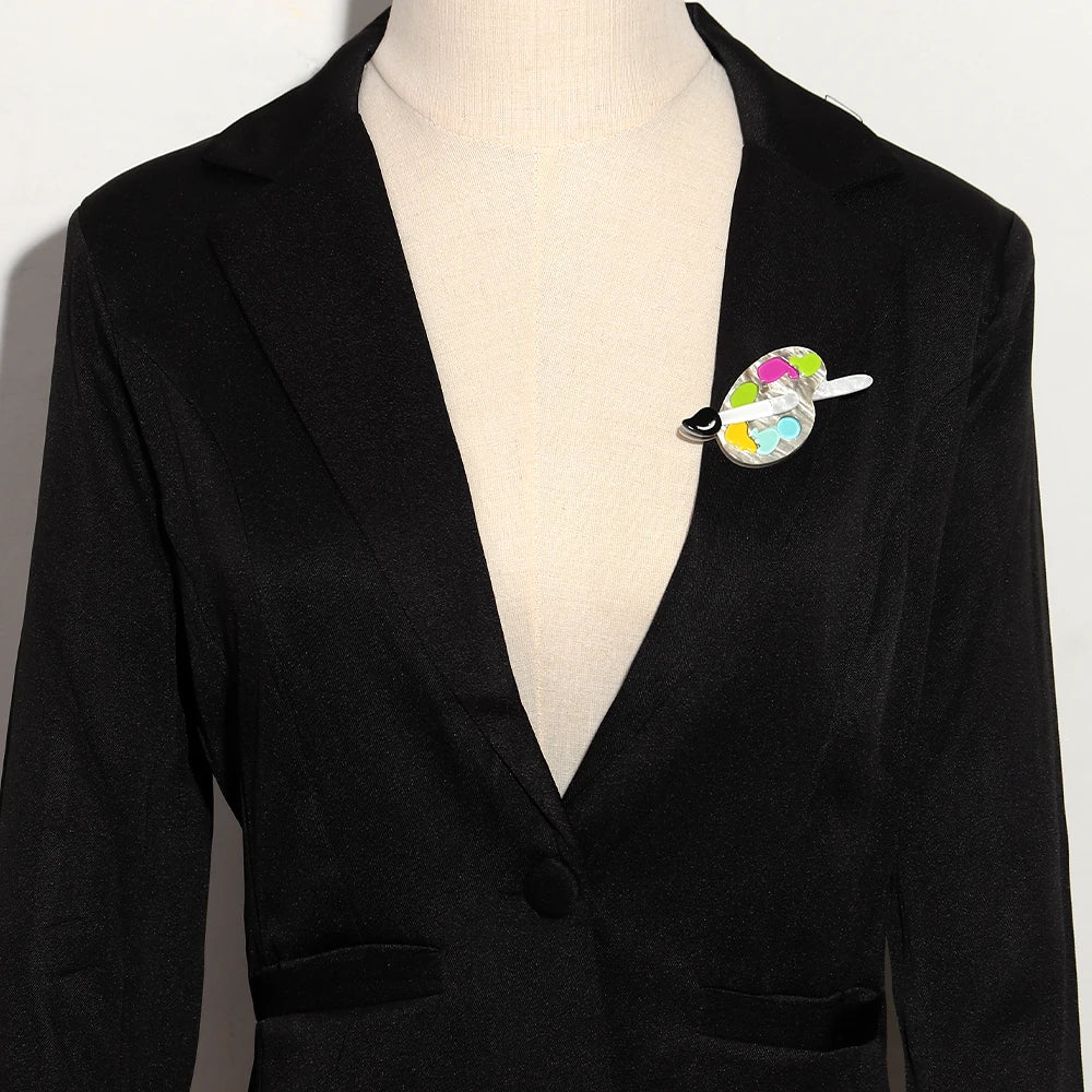 Palette Play Brooch - 4 colors - Hello Baabs LLC 