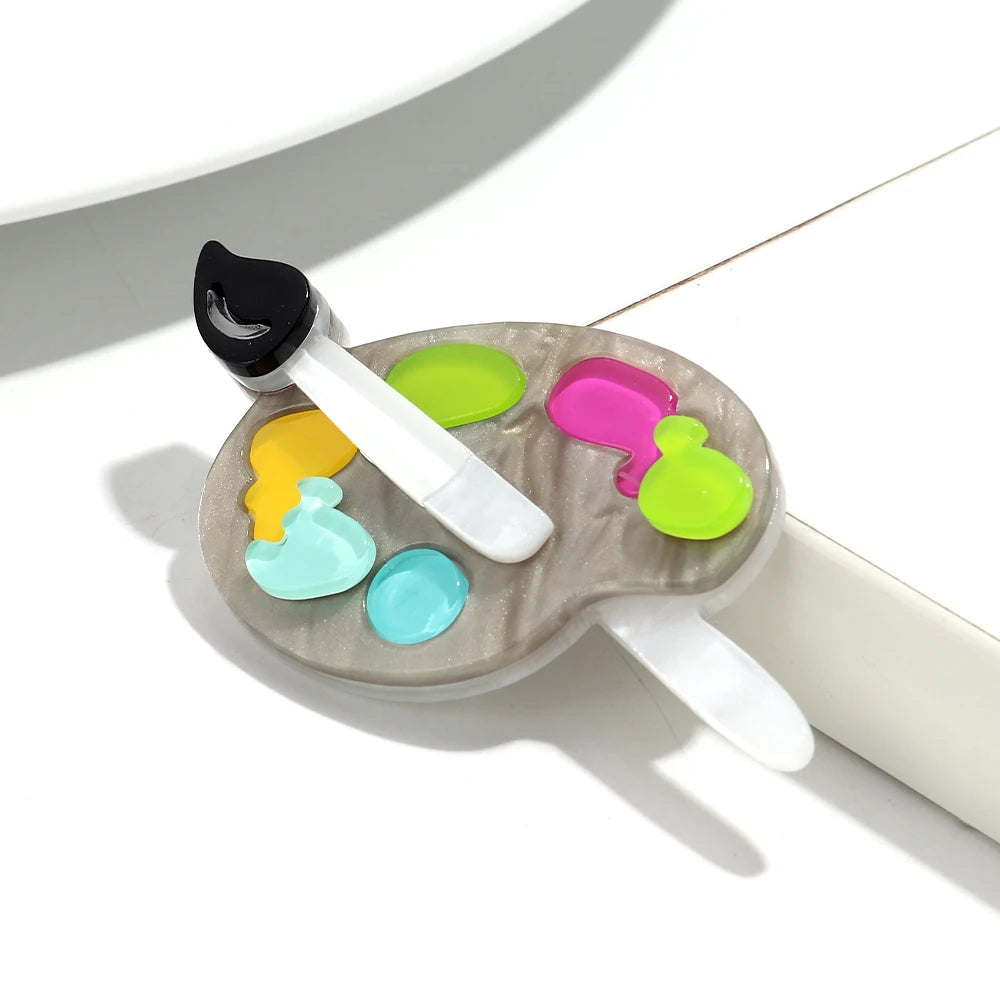 Palette Play Brooch - 4 colors - Hello Baabs LLC 