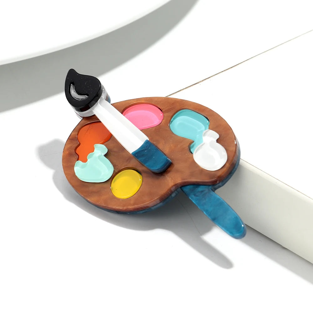Palette Play Brooch - 4 colors - Hello Baabs LLC 