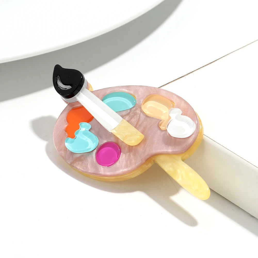 Palette Play Brooch - 4 colors - Hello Baabs LLC 