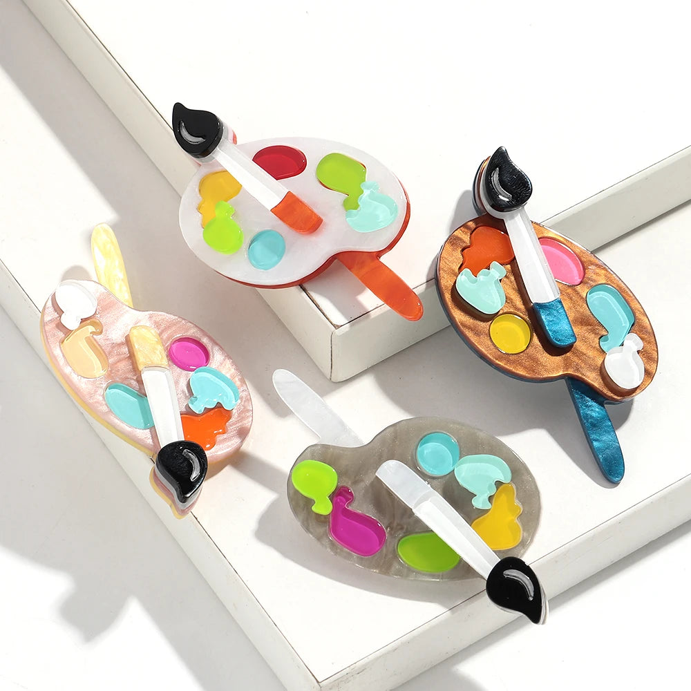 Palette Play Brooch - 4 colors - hello baabs 