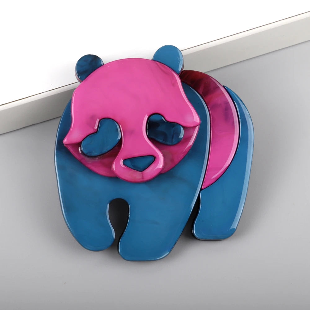 Panda Parade Pin - 5 colors - Hello Baabs