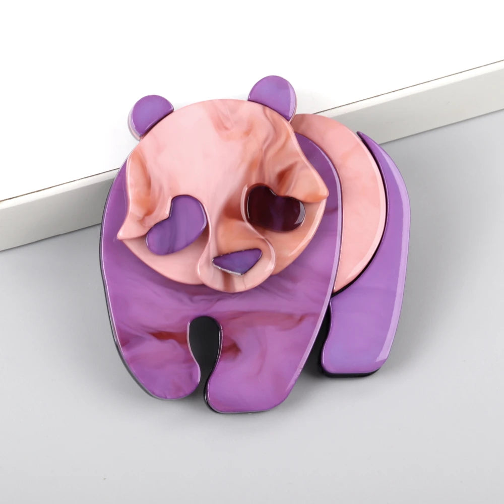 Panda Parade Pin - 5 colors - Hello Baabs