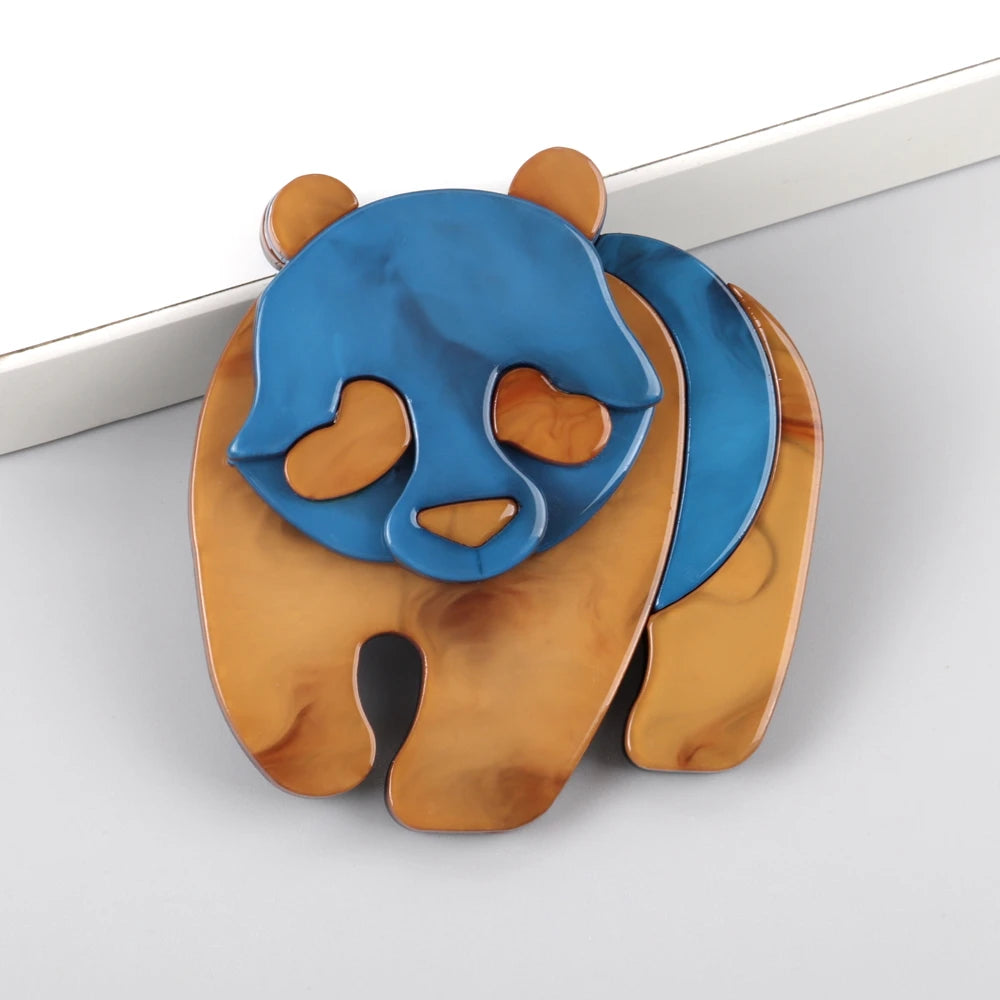 Panda Parade Pin - 5 colors - hello baabs 