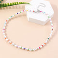Pearl Beat Rainbow Necklace - Hello Baabs LLC 