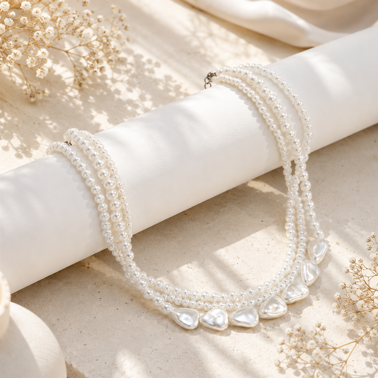 Pearl Layers Necklace - Hello Baabs