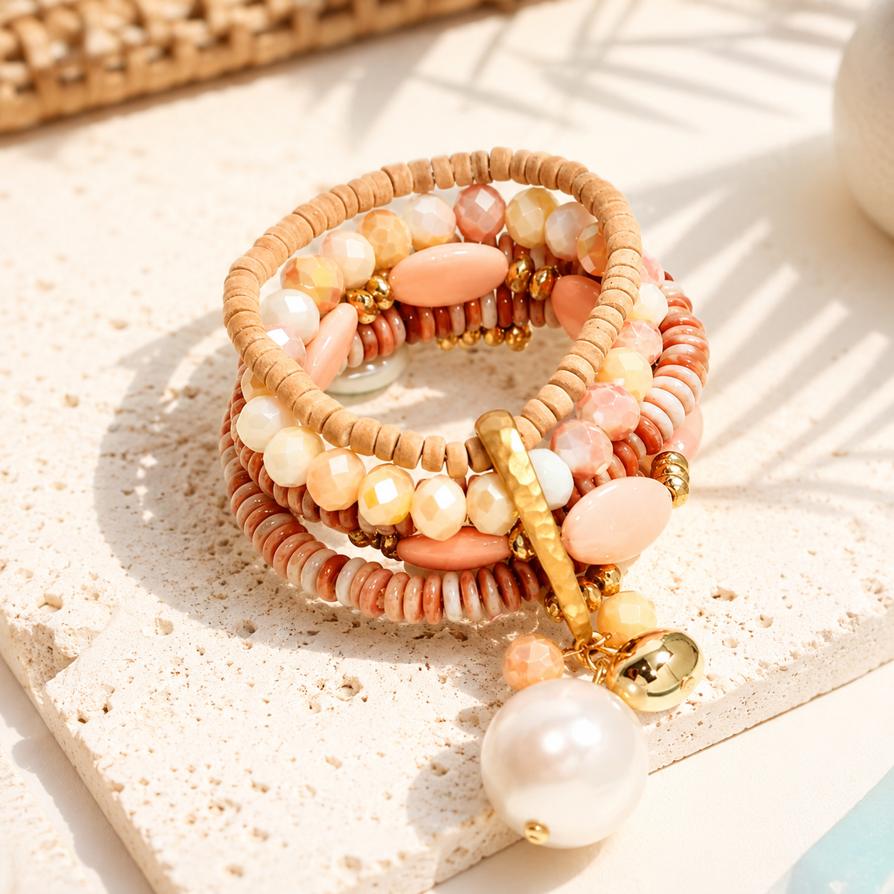 Pearl Parade Bracelet Stack - Hello Baabs