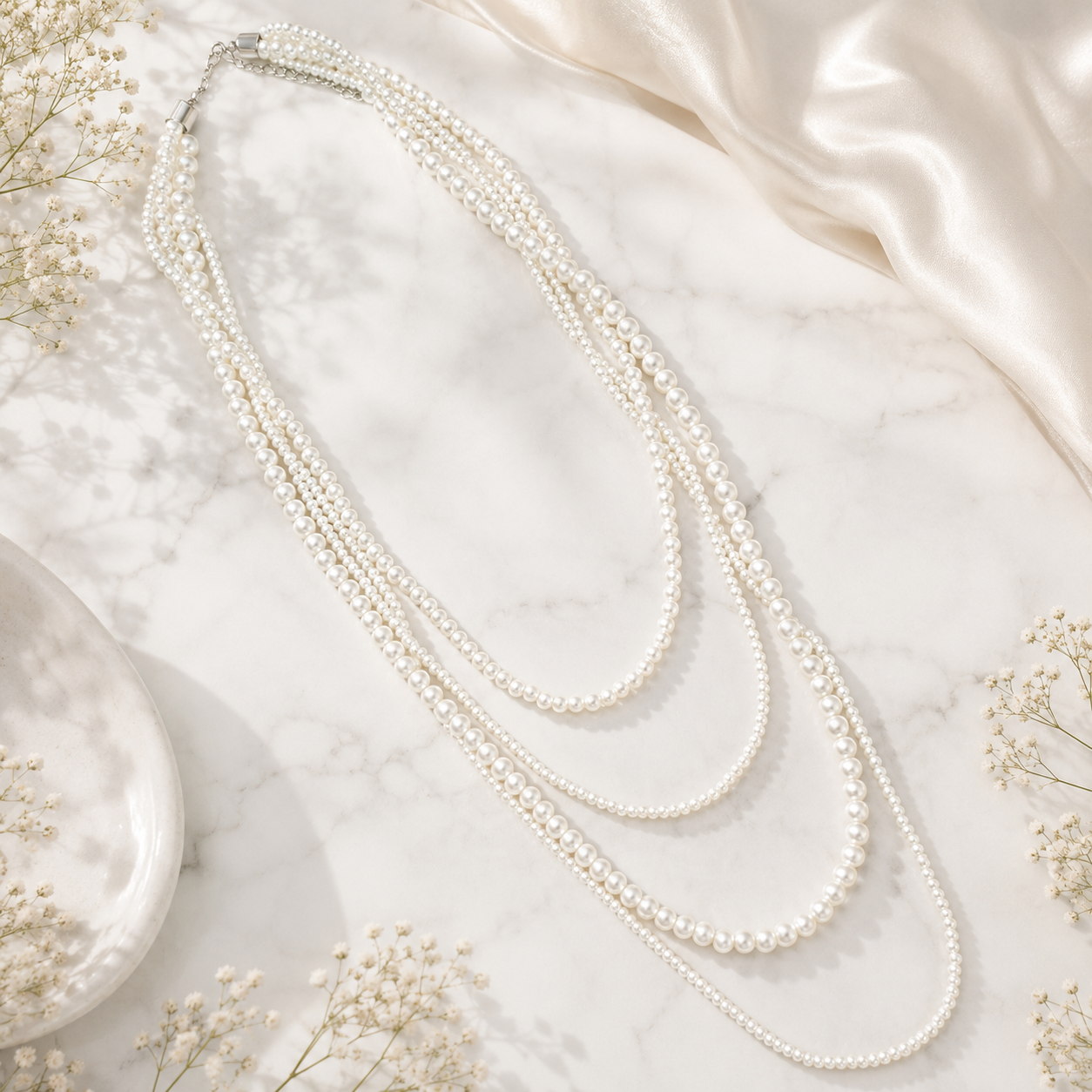 Pearl Reverence Layers Necklace - Hello Baabs